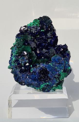 Azurite and Malachite<br />Mina Sepon, Distrito Vilabouly, Provincia Savannakhét, Laos (R.D.P. Lao)<br />85mm x 45mm x 70mm<br /> (Author: Philippe Durand)