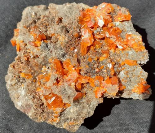 Wulfenite<br />Mina Red Cloud, Montes Trigo, Distrito Silver, Condado La Paz, Arizona, USA<br />7 x 6 cm<br /> (Author: Volkmar Stingl)