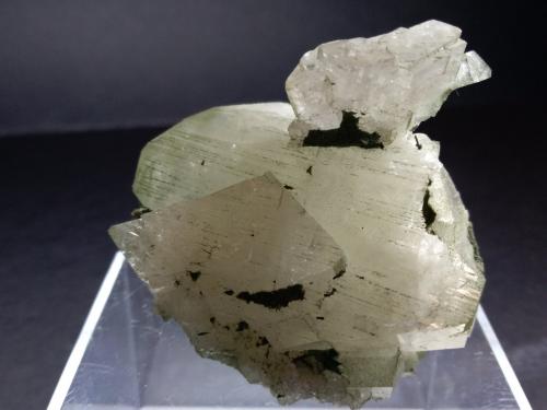 K-Feldspar (variety adularia), Rutile, Chlorite<br />Valle Habach, Hohe Tauern, Salzburgo/Salzburg, Austria<br />56 x 50 mm<br /> (Author: Sante Celiberti)