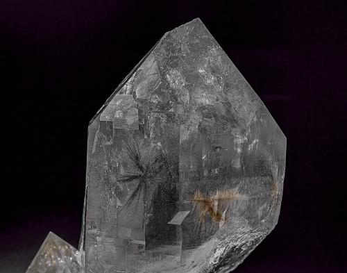 Quartz, Rutile<br />Distrito Kullu, Himachal Pradesh, India<br /><br /> (Author: am mizunaka)