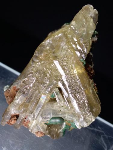 Cerussite, Malachite<br />Mina Tsumeb, Tsumeb, Región Otjikoto, Namibia<br />50 x 35 mm<br /> (Author: Sante Celiberti)