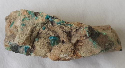 Malachite, Azurite, Dolomite<br />Distrito minero Ringenwechsel, Troi, Distrito Schwaz, Valle Inn, Tirol Norte, Tirol, Austria<br />7,5 x 3 cm<br /> (Author: Volkmar Stingl)