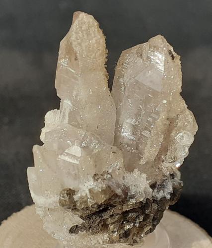 Quartz, Calcite, Natrolite<br />Cantera Capurru, Osilo, Provincia Sassari, Cerdeña/Sardegna, Italia<br />3 x 2,5 cm<br /> (Author: Volkmar Stingl)