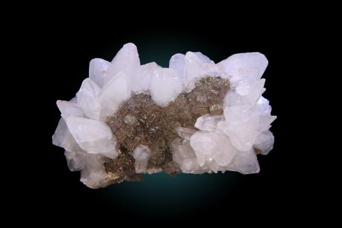 Calcite, Fluorite and Pyrite<br />Mina Moscona, El Llano, Solís, Corvera de Asturias, Comarca Avilés, Principado de Asturias (Asturias), España<br />82mm x 64mm x 42mm<br /> (Author: Firmo Espinar)