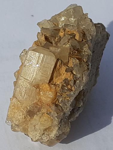 Topaz<br />Schneckenstein, Tannenbergsthal, Muldenhammer, Vogtlandkreis, Sajonia/Sachsen, Alemania<br />3,5 x 2 cm<br /> (Author: Volkmar Stingl)