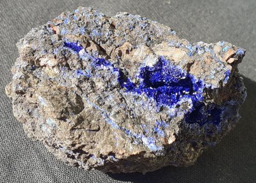 Azurite<br />Mina Morenci, Morenci, Distrito Copper Mountain, Montes Shannon, Condado Greenlee, Arizona, USA<br />5,5 x 4 cm<br /> (Author: Volkmar Stingl)