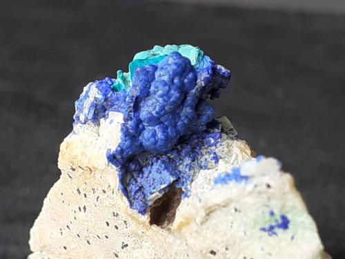 Azurite, Malachite<br />Distrito minero Ringenwechsel, Troi, Distrito Schwaz, Valle Inn, Tirol Norte, Tirol, Austria<br />3 x 3 cm<br /> (Author: Volkmar Stingl)