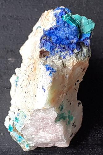 Azurite, Malachite<br />Distrito minero Ringenwechsel, Troi, Distrito Schwaz, Valle Inn, Tirol Norte, Tirol, Austria<br />3 x 3 cm<br /> (Author: Volkmar Stingl)