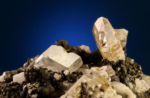 Apatite with Quartz<br />Schwarzkopf, Valle Gastein, St. Johann im Pongau, Hohe Tauern, Salzburgo/Salzburg, Austria<br />FOV 25 mm<br /> (Author: Gerhard Brandstetter)