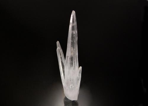 Quartz<br />Mina Boldut, zona minera Cavnic, Cavnic, Maramures, Rumanía<br />8.9 x 1.9 x 1.5 cm.<br /> (Author: Michael Shaw)