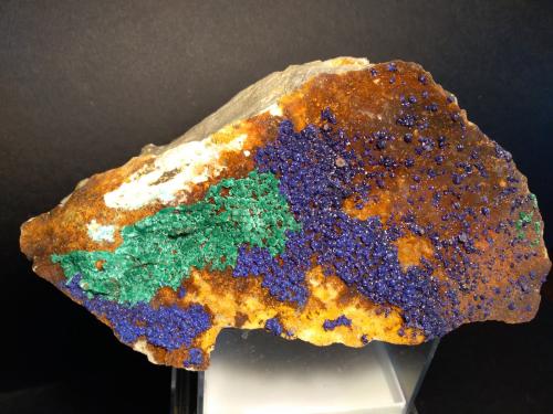 Azurite, Malachite<br />Er-Rich, Provincia Midelt, Región Drâa-Tafilalet, Marruecos<br />16 x 9,5 cm<br /> (Author: Sante Celiberti)