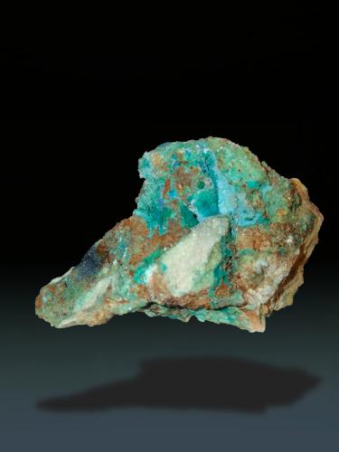 Chrysocolla and Malaquite<br />Mina Reformada, El Pinar de Bédar, Bédar, Comarca Levante Almeriense, Almería, Andalucía, España<br />67 mm x 43 mm x 40 mm<br /> (Author: Firmo Espinar)