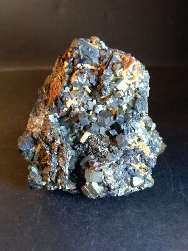 Arsenopyrite, Tennantite Subgroup, Pyrite<br />Mina Julcani, Distrito Julcani, Provincia Angaraes, Departamento Huancavelica, Perú<br />67 x 66 mm<br /> (Author: Sante Celiberti)