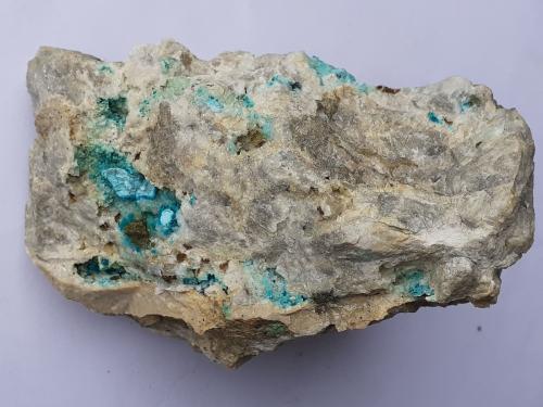 Malachite, Allophane, Dolomite<br />Distrito minero Ringenwechsel, Troi, Distrito Schwaz, Valle Inn, Tirol Norte, Tirol, Austria<br />11 x 8 cm<br /> (Author: Volkmar Stingl)