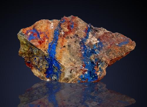 Azurite<br />Cerro Minado, Huércal-Overa, Comarca Levante Almeriense, Almería, Andalucía, España<br />63 mm x 108 mm x 54 mm<br /> (Author: Firmo Espinar)