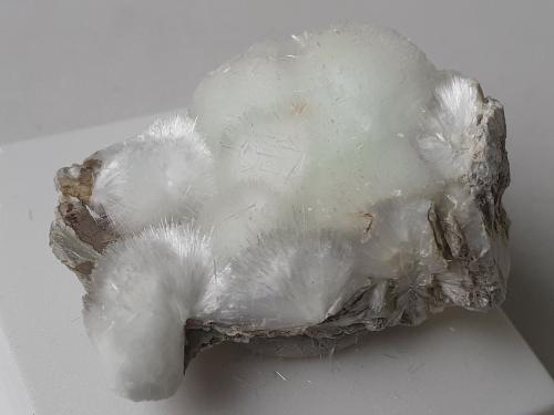 Artinite<br />Pozo Artinite, Arroyo Clear, Pico Picacho, Distrito New Idria, Montes Diablo, Condado San Benito, California, USA<br />3,5 x 2,5 cm<br /> (Author: Volkmar Stingl)