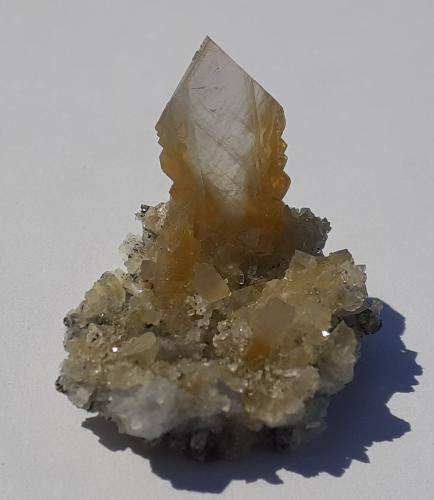 Barite<br />Langeac, Brioude, Haute-Loire, Auvergne-Rhône-Alpes, Francia<br />3 x 2 cm<br /> (Author: Volkmar Stingl)