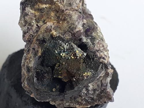 Goethite on Fluorite<br />Mina Yongping, Yongping, Yanshan, Prefectura Shangrao, Provincia Jiangxi, China<br />3,5 x 3 cm<br /> (Author: Volkmar Stingl)