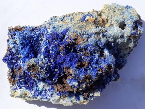 Azurite<br />Túnel Lilien, Kleinkogel, St Gertraudi, Brixlegg, Distrito Kufstein, Valle Inn, Tirol Norte, Tirol, Austria<br />9,5 x 5,5 cm.<br /> (Author: Volkmar Stingl)