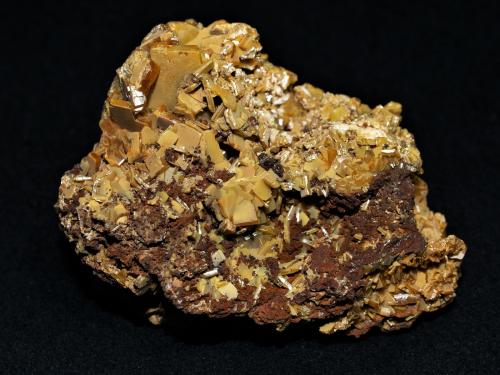 Wulfenite<br />Meica (Miess), Municipio Meica, Región Carintia, Eslovenia<br />7.5x5x3 cm''s<br /> (Author: Joseph DOliveira)