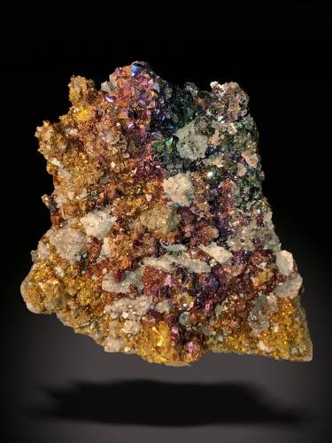 Chalcopyrite and Calcite<br />Mina Sweetwater, Ellington, Distrito Viburnum Trend, Condado Reynolds, Missouri, USA<br />55 mm x 53 mm x 27 mm<br /> (Author: Firmo Espinar)