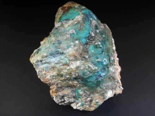 Crisocola [Chrysocolla] con Turquesa [Turquoise]<br />Mina Trapero, Cardeña, Comarca Los Pedroches, Córdoba, Andalucía, España<br />9 x 7 cm.<br /> (Autor: Antonio P. López)