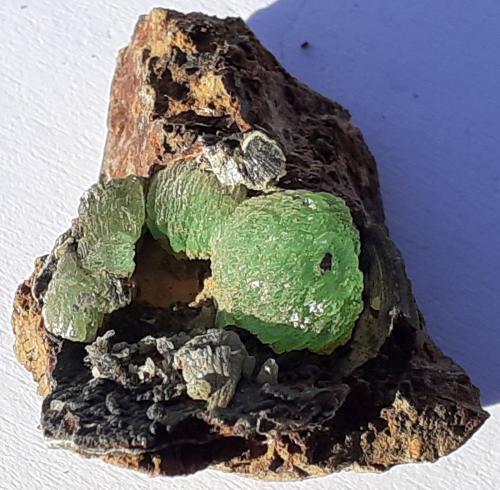 Anapaite<br />Mina Chernomorsky, Eltigen-Ortel' Trough, depósito Kerchenskoe, Península Kerch, Península Crimea, Oblast Crimea, Ucrania<br />2,5 x 2 cm<br /> (Author: Volkmar Stingl)