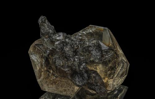 Quartz (variety smoky quartz)<br />Mina Treasure Mountain Diamond, Little Falls, Condado Herkimer, New York, USA<br /><br /> (Author: am mizunaka)