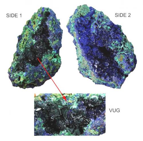 Azurite,  LIUFENGSHAN Mine (Author: Samuel)