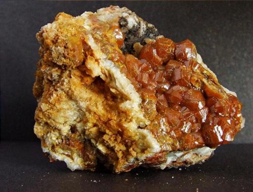 Mimetite (var Campylite) 
Dry Gill, Caldbeck Fells, Cumbria, UK
5 x 4 x 2 cm (Author: nurbo)