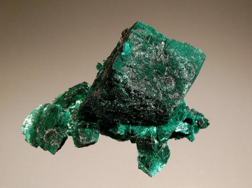 Malchite ps. after azurite
New Cornelia Mine, Ajo, Pima Co., Arizona
3.7 x 5.1 cm
Collected in 1985. (Author: crosstimber)