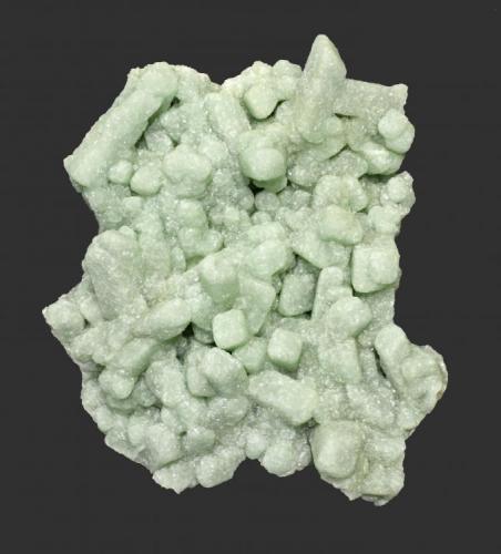 Prehnite
Weldon Quarry, Watchung, Somerset County, New Jersey, USA
12.5 x 11 cm
Prehnite epimorphs after glauberite from a find in 1987; former Herb Obodda Collection (Author: Frank Imbriacco)