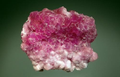 Calcite
Aghbar Mine, Bou Azzer District, Ouarzazate Province, Morocco
5.5 x 6.3 cm.
Who can resist the hot pink color of these calcites. (Author: crosstimber)