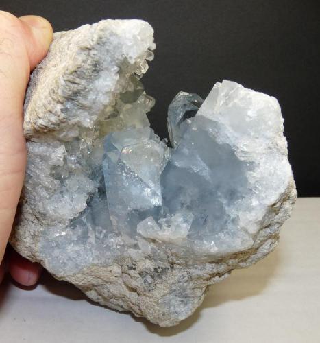 Celestite
Madagascar
153 x 115 mm
Same specimen as above. (Author: Pierre Joubert)