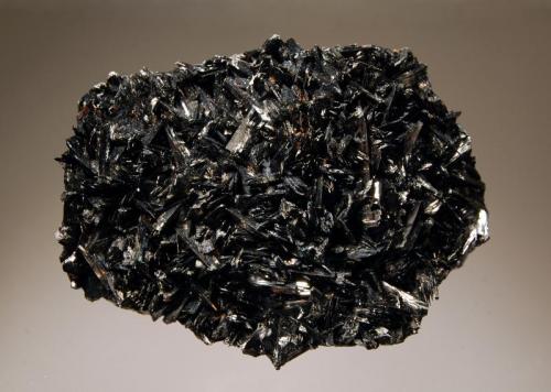 Manganite
Caland Pit, Atikokan, Hutchinson Township, Rainy River District, Ontario, Canada
6.0 x 8.0 cm.
Lustrous black bladed manganite crystals covering the top of massive manganite. (Author: crosstimber)