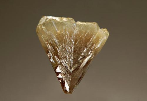 Chrysoberyl
Vila de Pancas, Espirito Santo, Brazil
2.1 x 2.3 cm.
Typical flattened V-twinned crystal. (Author: crosstimber)