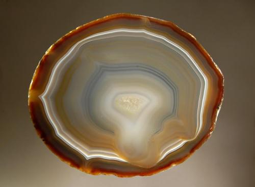 Chalcedony var. agate
Rio Grande do Sul, Brazil
12.2 x 13.4 cm. (Author: crosstimber)