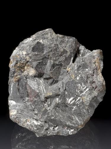 Antimony
Matilde mine, La Viñuela, Málaga, Andalusia, Spain
5,5x5x4 cm
Large, cleavaged crystals, with a bit of Quartz matrix. Interesting specimen obtained from J. Fabre at the 1987 Munich Mineral Show (Author: Simone Citon)