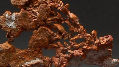 Cobre
Dzhezkazgan Mine, Karagandy Province, Kazajistán
11 x 4 x 1,5 cm
Detalle de los cristales (Autor: Antonio Alcaide)