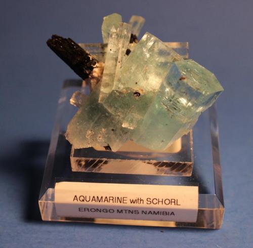 Beryl (var Aquamarine), Schorl
Erongo Mountains, Erongo Region, Namibia
5.2 x 5.0 cm (Author: Don Lum)