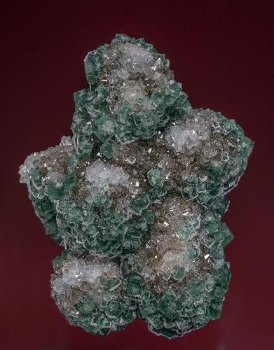 Fluorite, Quartz
Rogerley Mine, Weardale, North Pennines, Co. Durham, England, UK
11.0 x 7.2 cm (Author: am mizunaka)