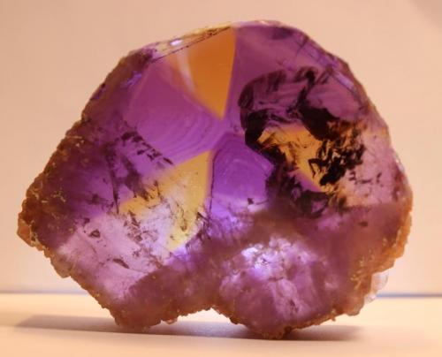 Ametrine (Slab polished on both sides)
Anahi Mine, La Gaiba District, Sandoval Province, Santa Cruz Department, Bolivia
7.2 x 6.2 x 1.8 cm (Author: Don Lum)