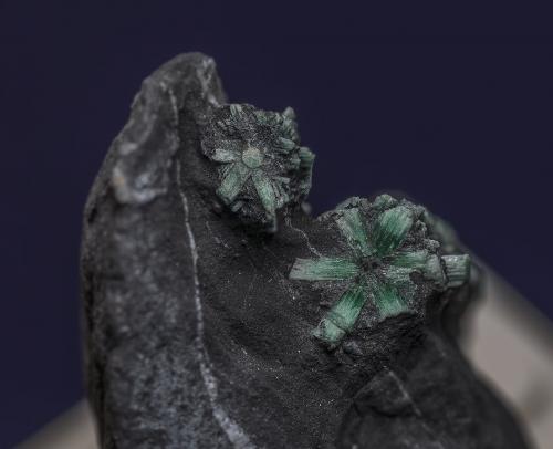 Beryl (var emerald)
Peña Blanca Mine, Mun. de San Pablo de Borbur, Boyacá Department, Colombia
Specimen size: 3.1 x 2.4 cm. 
End View (Author: am mizunaka)