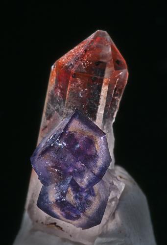 Quartz, Fluorite
Orange River, Northern Cape Province, South Africa
18 x 7.8 mm (Author: am mizunaka)