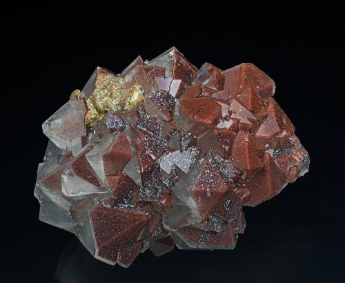 Quartz, Hematite, Siderite<br />(antes Cumberland), Cumbria, Inglaterra / Reino Unido<br />7.3 x 5.6 cm<br /> (Author: am mizunaka)