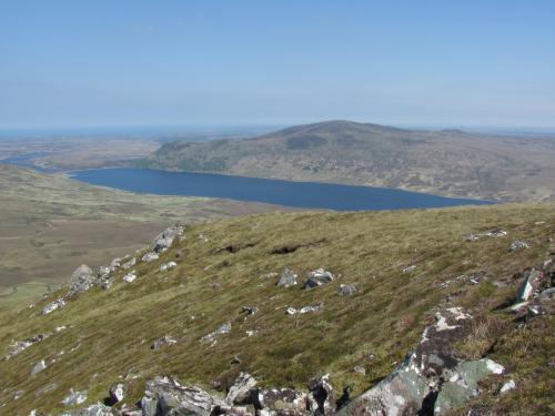 Ben Loyal, Sutherland, Scotland
View looking towards the North Pole. The lake is the big lake on the east side of Ben Loyal, known as Loch Loyal. You can see the north coast in the distance. (Author: Mike Wood)