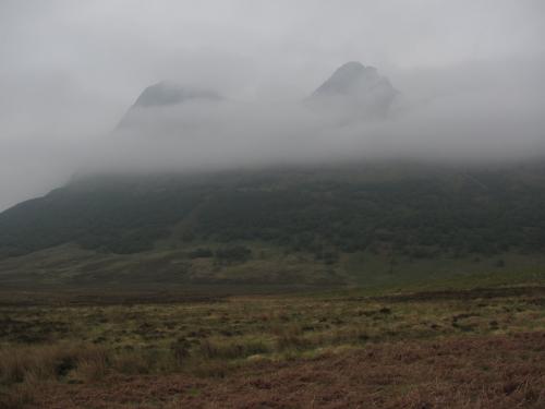 Ben Loyal, Sutherland, Scotland
Part of Ben Loyal, from the west, in the mist. (Author: Mike Wood)