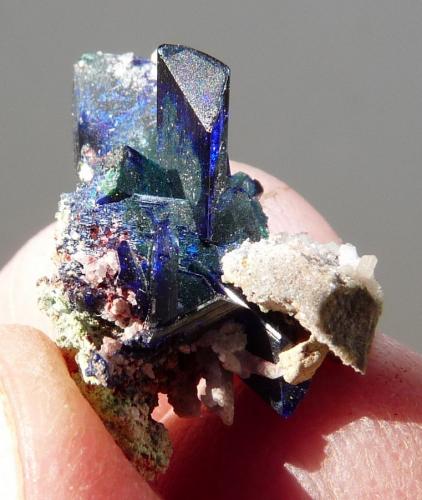 Azurite
Tsumeb, Namibia
26 x 17 x 16 mm (Author: Pierre Joubert)