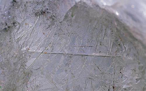 Quartz with inclusions<br />Merelani, Montes Lelatema, Distrito Simanjiro, Región Manyara, Tanzania<br /><br /> (Author: am mizunaka)