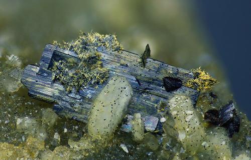 Brookite and Rutile<br />Cantera Lohning (Cantera Lohninger), Valle Hüttwinkl, Valle Rauris, Distrito Zell am See, Hohe Tauern, Salzburgo/Salzburg, Austria<br />FOV 4 mm<br /> (Author: Gerhard Brandstetter)